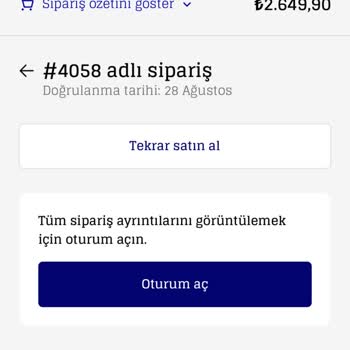 'Kinnsich' Siparişin Ulaşmaması Ve İletişimsizlik