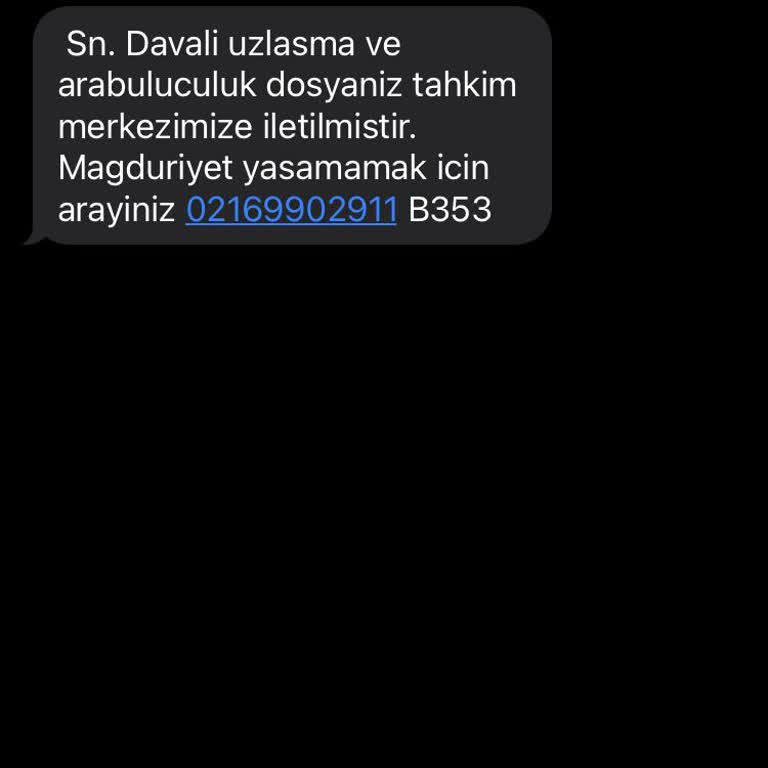 Metka Hukuk (SMS) Tal Uzlaşma Ve Arabulucuk Mesaj