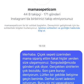 Mamasepeti.com Gönderi Gecikmesi Ve Ulaşılmaz Olmaları