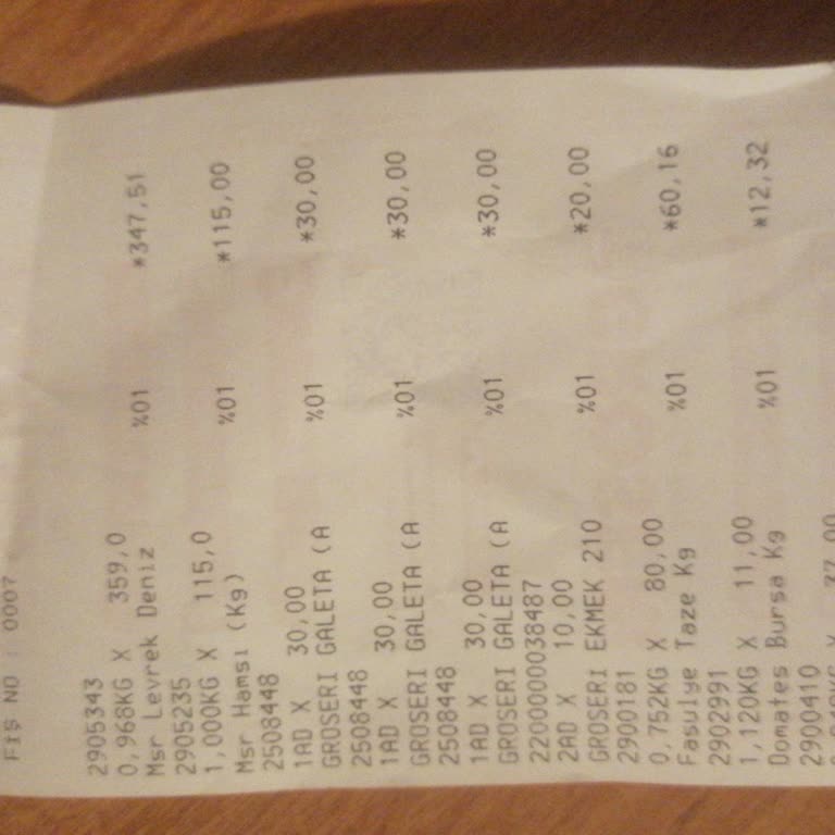 Groseri Gıda Kasada Hesap Dışında, İşlem Yapılması.