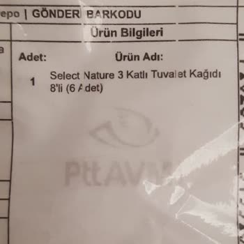 Global Store 3 Katlı Tuvalet Kağıdı Parası Alıp 2 Katlı Tuvalet Kağıdı Gönderiyor