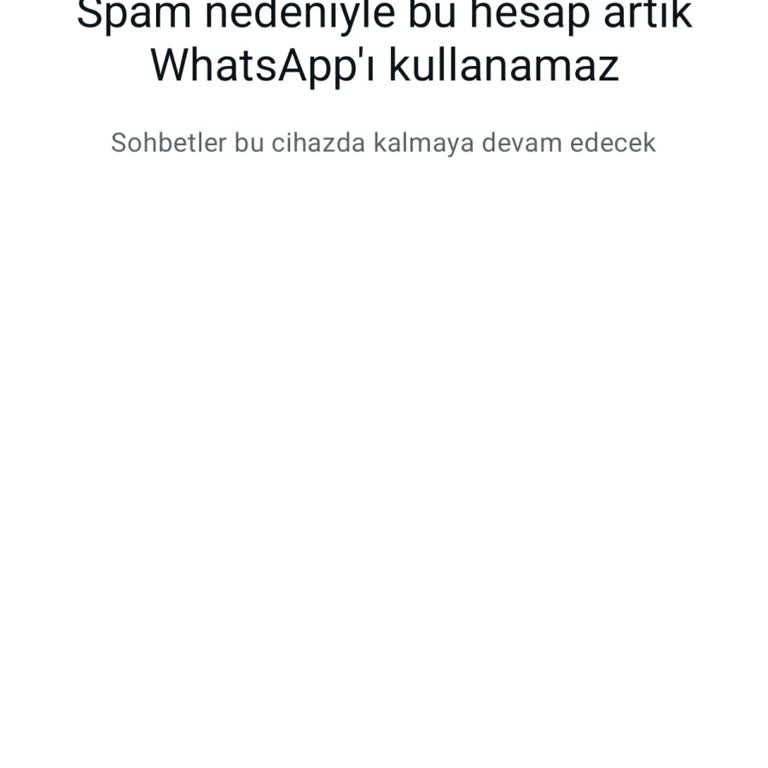 WhatsApp Spam Sorunu