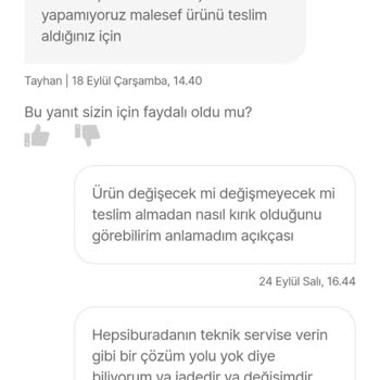 Hepsiburada Satıcı Sorumluluk Kabul Etmiyor
