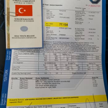 Tüvtürk Muayene Ağır Kusur Sorunu