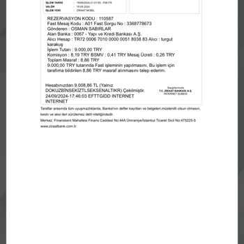 Sapanca Medway Bungalov Geri İademi Alamadım