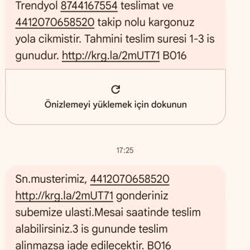 Aras Kargo Eve Getirilmeden Geri İade Diyor