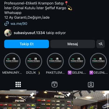 premier.krampon Premier. Krampon Instagram Sayfası