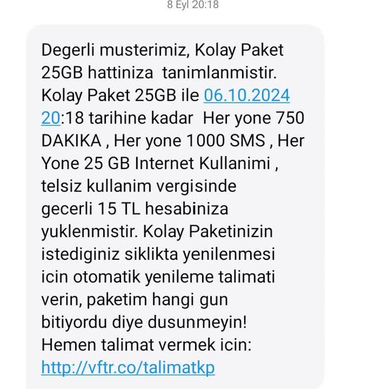 Hediye İnternet Verilmedi ve Müşteri Hizmetleri Sorunu Çözmedi
