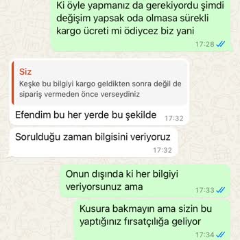 Katrem Boutique Yanlış Kumaş, Beden Ve Kargo Değişim Ücreti
