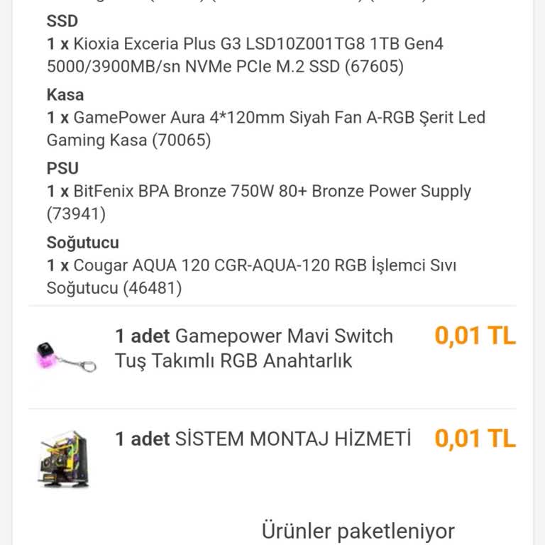 İncehesap Sipariş Edilen Ürünün Zamanında Kargoya Verilmemesi.