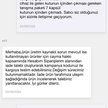 N11 Kendi Sattığı Kahve Makinesindeki Kapsülleri Göndermiyor