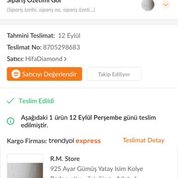 Trendyol Gümüş Kolye Renk Değişimi Ve İade Sorunu