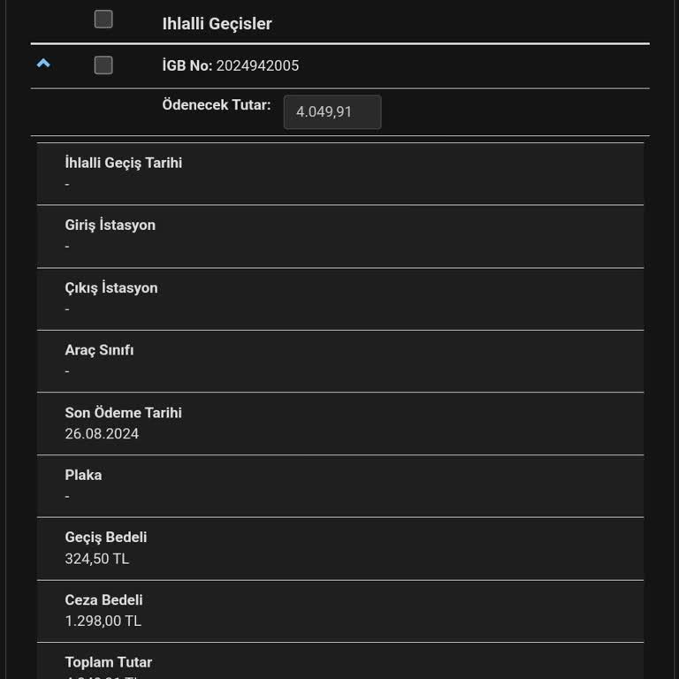 Kuzey Marmara Otoyolu Borç Bilgilendirmesi Yapmadan Avukata Vermiş.