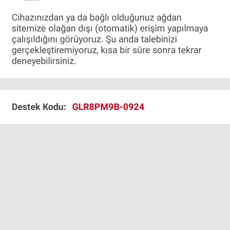 Sahibinden Olağan Dışı Bağlantı