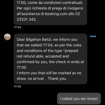 Booking.com Korkunç Bir Deneyim