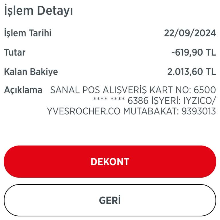 Yves Rocher Sipariş Ve Kargo Sorunu