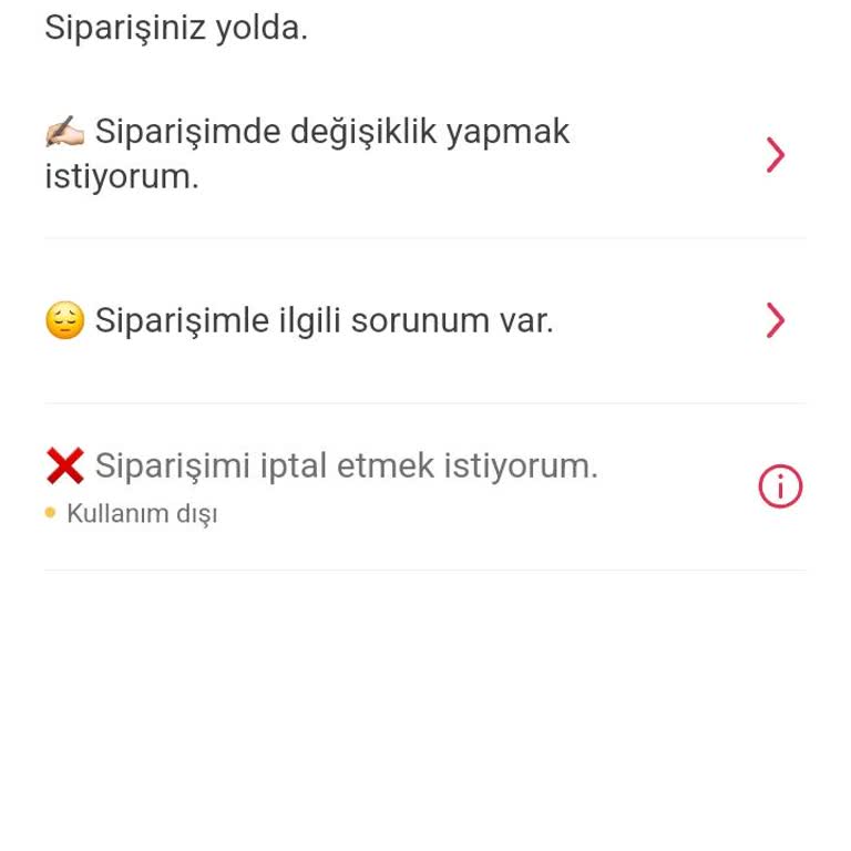 Yemek Sepeti Sipariş İptali