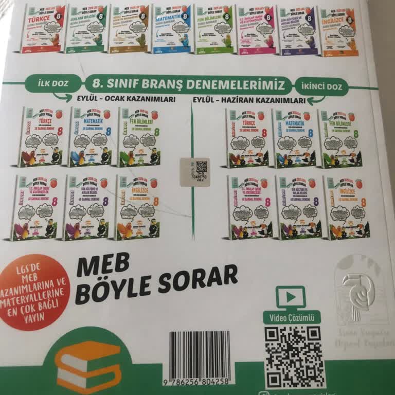 Sinan Kuzucu Yayınları 8. Sınıf Soru Bankası QR Kod Problemi