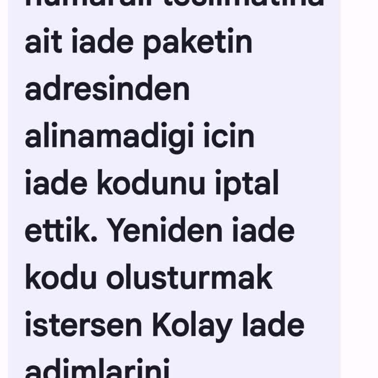 Trendyol Ve MNG Kargo İle Yaşanan İade Sorunu