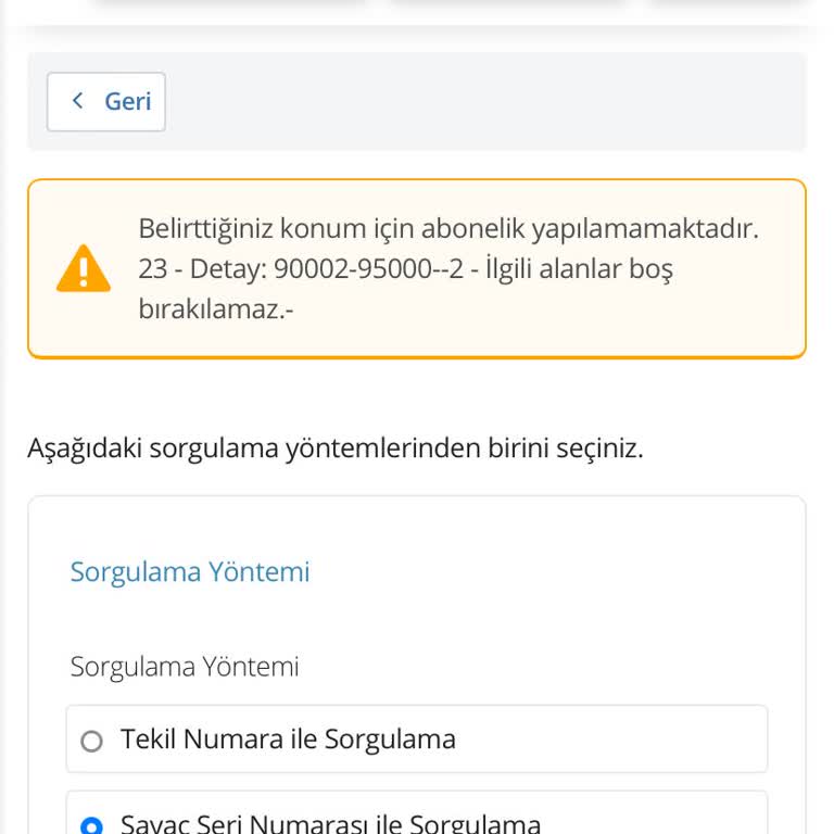 CK Boğaziçi Elektrik Sayaç No Hata