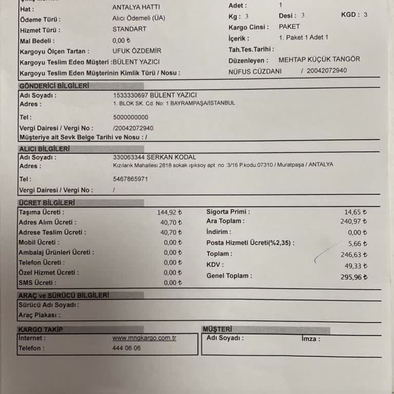 MNG Kargo Şikayet Yanlış Yere Yolladılar Bir De Ücret İstiyorlar