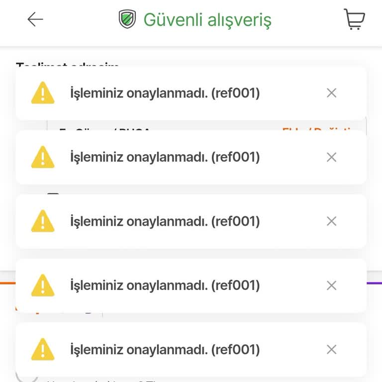 Hepsiburada Web/uygulama Üzerinden Alışveriş Yapamıyorum