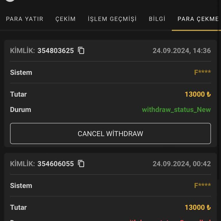 Betwon Çekim Talepleri Onaylanmıyor