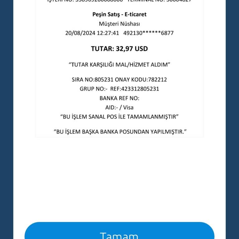 Amazing-tr.com 20.08.2024 Tarihinde Yapmış Olduğum Alışveriş İçin Şikayet Bildirimi!