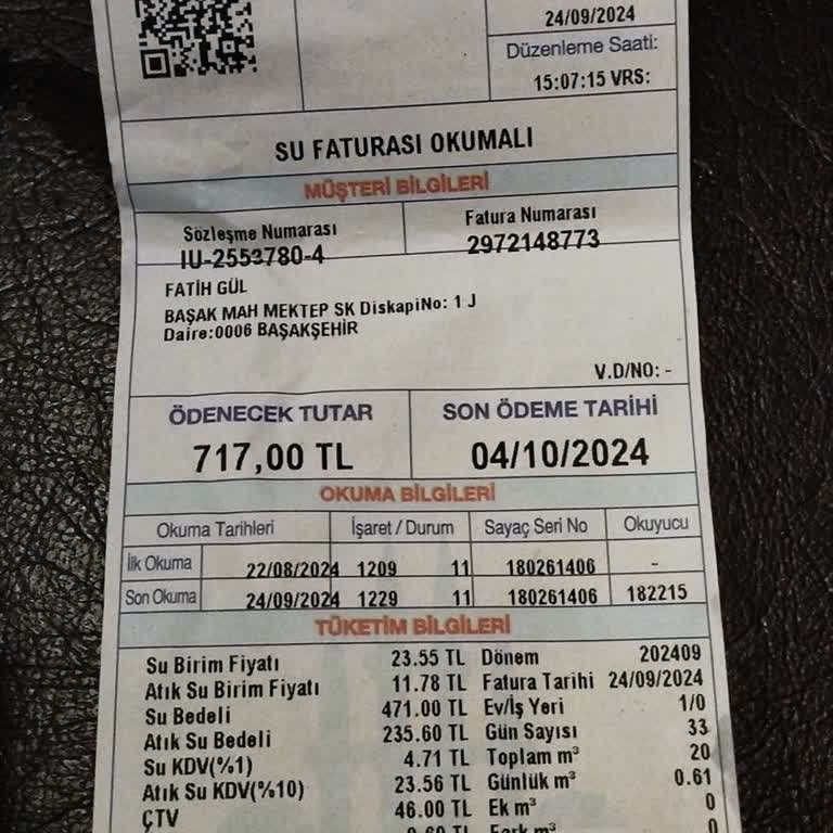 İSKİ Yüksek Fatura Bedeli