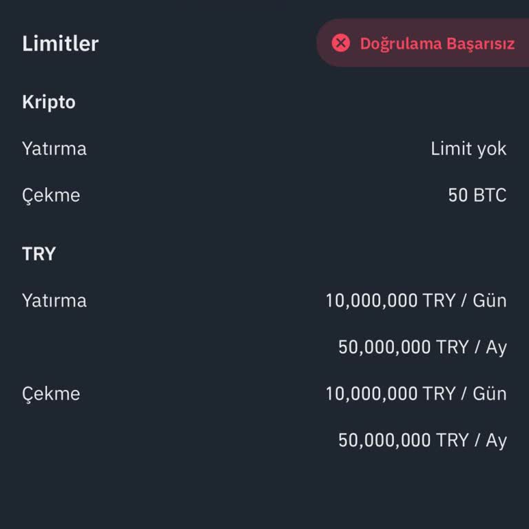 Binance TR Kimlik Doğrulama Sorunu