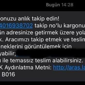 Aras Kargo Saka Şubesi, Yanlış-Hatalı Adres Sebebi İle Kargo Gelmemesi