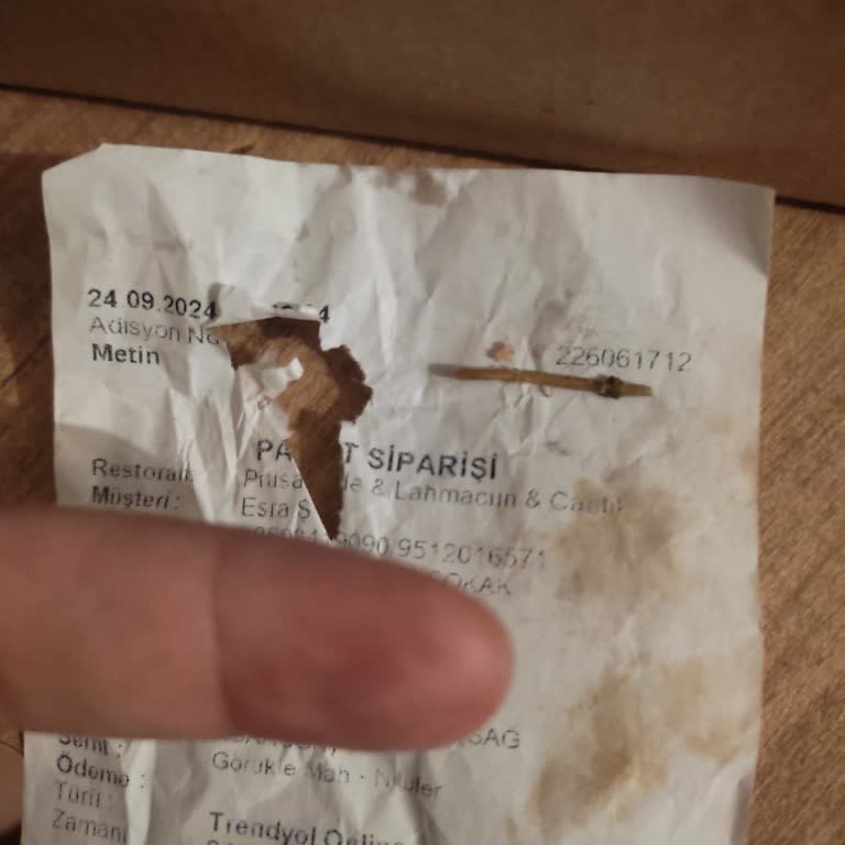 Görükle Prusa Pide Ve Lahmacun Yemekten Kürdan Çıktı!