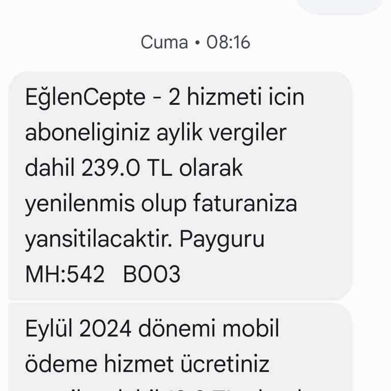 Eğlen Cepte Mobil Ödeme İle Habersiz Abonelik Mağduriyeti