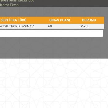 Milli Eğitim Bakanlığı Ehliyet Yazılı Sınav Sonucu Sorunlu