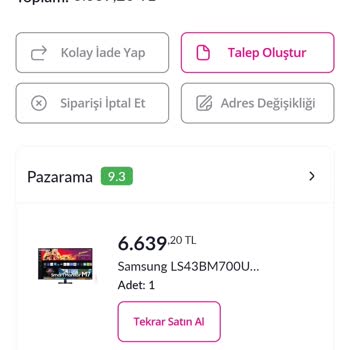 Pazarama Siparişi Göndermek Yerine Sizin Adınıza İptal Ediyor.