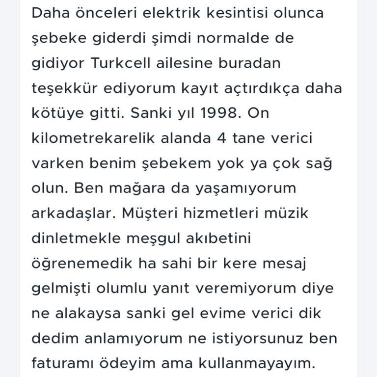 Turkcell'de Şebeke Sorunu: İleriye Değil Geriye Gidiyorsunuz