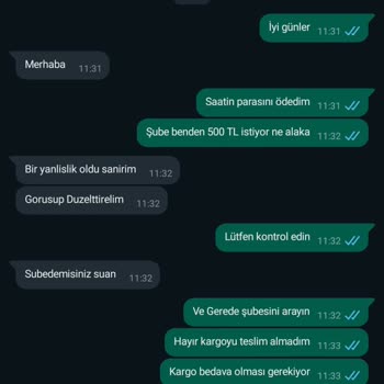 Takiyoo.com Takiyoo Firmasından Gelen Kargo Sorunu