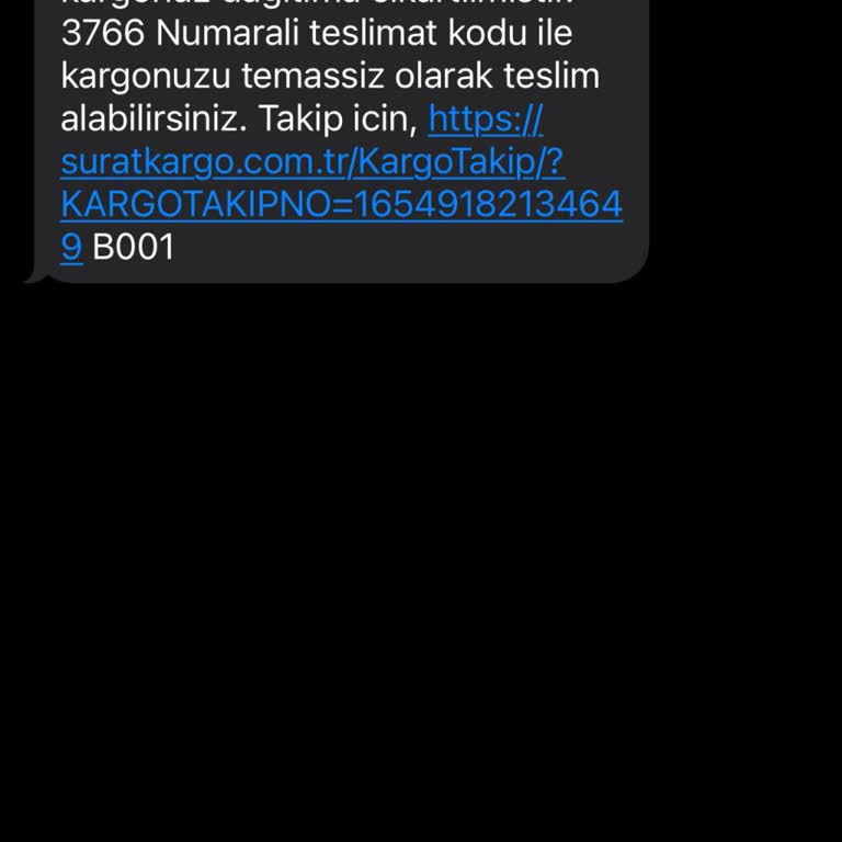 Sürat Kargo  Teslim Edilmedi!