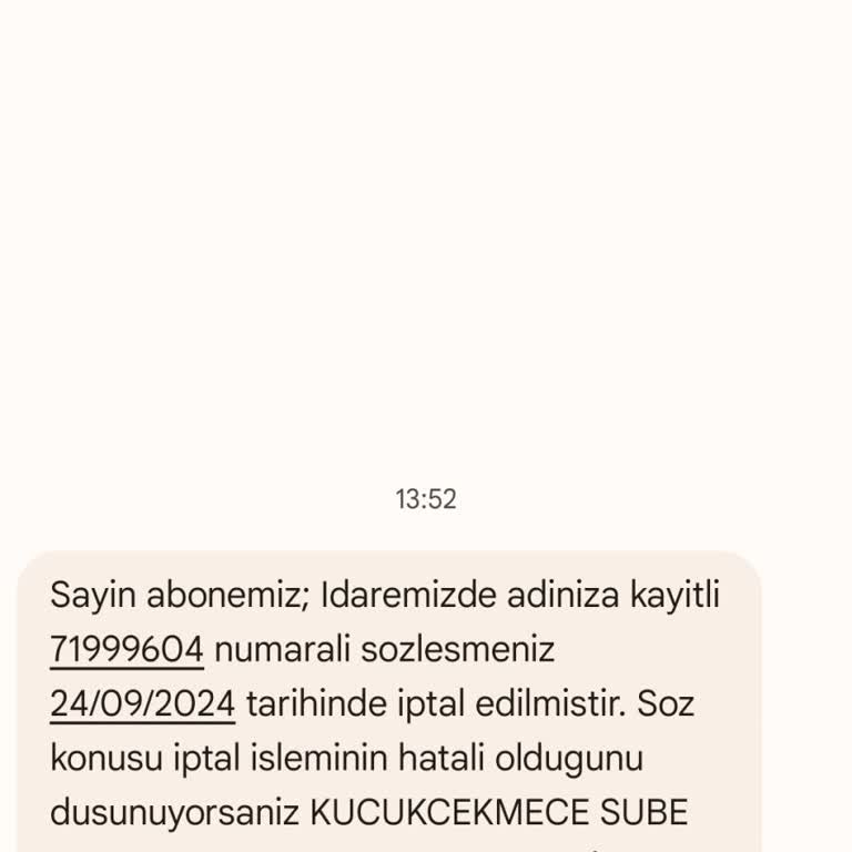 İSKİ Aboneliğimi İptal Etmiş