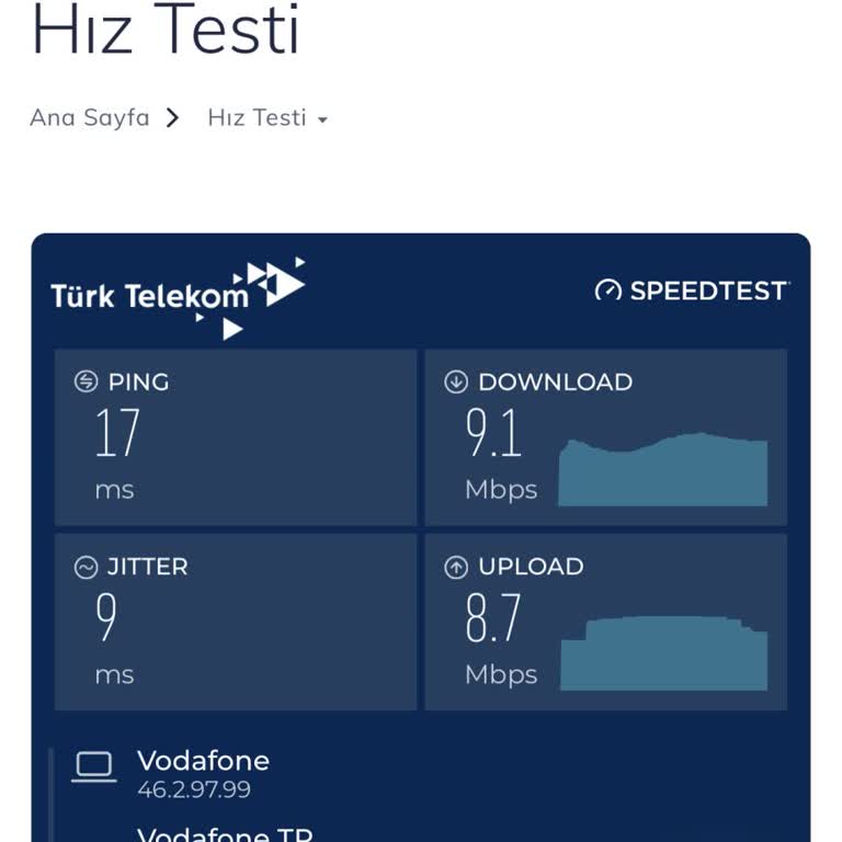 Vodafone Ev İnternet Sorunu