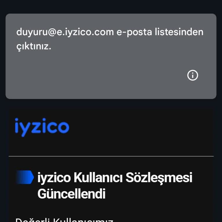 Iyzico Sözleşme İptali