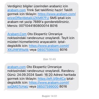 Arabam.com'da Verilen Teklifin Düşürülmesi Ve Zaman Kaybı