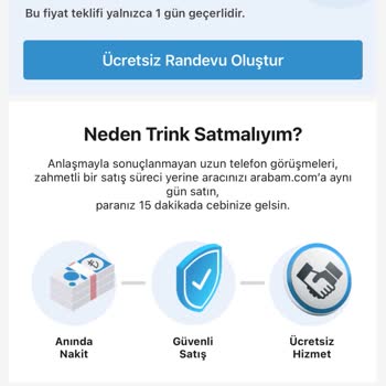 Arabam.com'da Verilen Teklifin Düşürülmesi Ve Zaman Kaybı