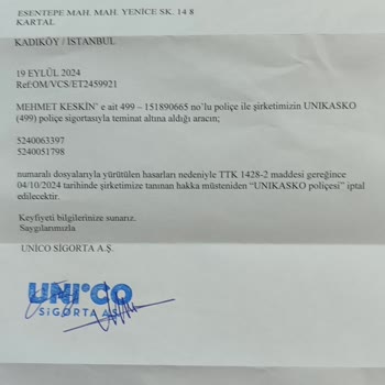 Unico Sigorta Haksız Poliçe İptali Ve Kötü İletişim