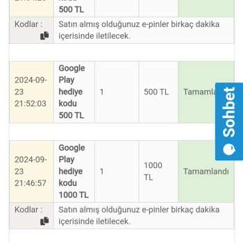 epin.com.tr Google Play Hediye Kodu Teslimatı Sorunu
