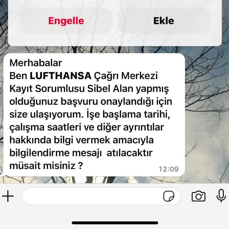 Lufthansa Şikayet İş Başvurusu