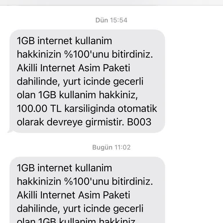 Vodafone Asim Paketi İptal Sorunu ve Yüksek Ücretler