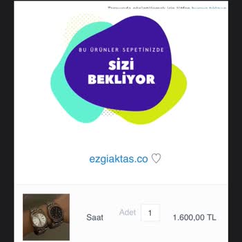 Ezgi Aktaş Farklı Ürün Gönderilmesi