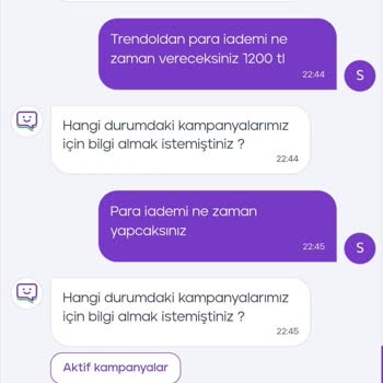 Trendyol Hadi Kart İade Sorunu Ve Müşteri Hizmetleri Şikayeti