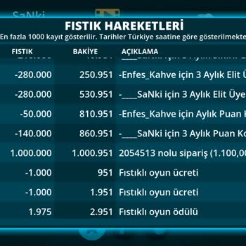 Gamyun Fıstık Bakiyesi Hatası Ve Hesap Sorunu